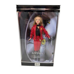 2000 Ferrari Barbie 28534 Collector Edition NRFB Red Leather Outfit